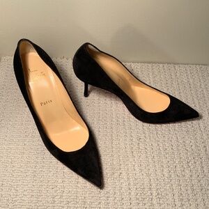 Christian Louboutin Black Suede Pump